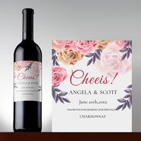 Personnalisation sur mesure, étiquettes de bouteille adhésives amovibles de haute qualité, rouleau d'étiquettes de bouteille, étiquettes de bouteille de vin rouge