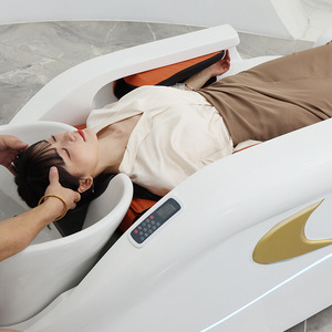 4d Full Body Electric Massage Luxury Hair Washing Head Spa Shampoo <b>Bed</b> With Heating - Product Image 4