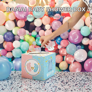Scatole Regalo per Feste di Rivelazione del Sesso del Bambino, Decorazioni per Baby Shower, Cartoncini Rossi e Blu Pieghevoli per Votazione, Articoli Più Venduti - Product Image 2
