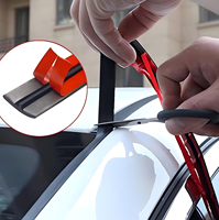 Bande d'étanchéité universelle en mousse EPDM en forme de T pour voiture, auto-adhésive, pour coupe/soudure, isolation phonique