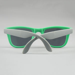 Gafas de sol plegables de bolsillo compacto con protección UV400 2024, logotipo personalizado, sombrillas de verano Unisex, negro, verde, amarillo, rojo y azul - Product Image 5