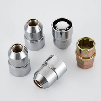 Écrou de roue M14x1.25 hexagonal en acier chromé, boulon et écrous de verrouillage pour autres véhicules
