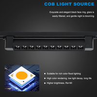 Système de rail en aluminium de haute qualité LOSO pour magasin de bureau, éclairage ponctuel pliable, 10W 20W 30W 40W, éclairage sur rail LED