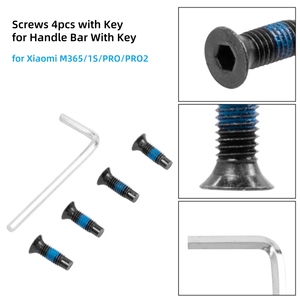 4 pièces vis hexagonales pour guidon avec clé fourche avant pour <span class=keywords><strong>Xiaomi</strong></span> <span class=keywords><strong>M365</strong></span>/PRO/1S/PRO2 pièces de Scooter électrique accessoires - Product Image 5