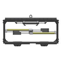 Pince à pneus réglable à large ouverture, accessoire pour chariot élévateur, transport stable pour le recyclage des pneus usagés et les usines de caoutchouc