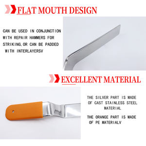 อุปกรณ์ซ่อมรอยบุ๋ม<span class=keywords><strong>รถ</strong></span>ยนต์แผ่น<span class=keywords><strong>เคาะ</strong></span>สีเหลืองซ่อมแซมรอยบุ๋มแผ่นโลหะไร้สี - Product Image 3