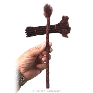 Extensiones <span class=keywords><strong>de</strong></span> Cabello Humano en Trenzas, 100% Cabello Humano Sin Procesar, Color Natural para Hombres y Mujeres Negros, 100 Trenzas/Paquete - Product Image 2