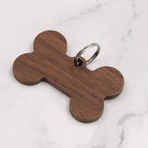 Holzhandwerk Welpen anhänger für Haustier halsband Laser gravierbarer Hund CatTag Blank Barrel Holz Namensschild Haustier dekoration - Product Image 6