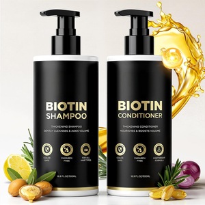 Champú y Acondicionador Líquido con Biotina para el Crecimiento del Cabello en Niños, Set de Cuidado Capilar - Product Image 3