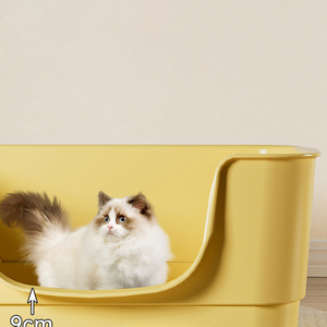 Extra-Large Splash-Proof <b>Cat</b> Litter <b>Box</b> - High-Rim Jumbo Open <b>Cat</b> Toilet Factory Wholesale - Product Image 3