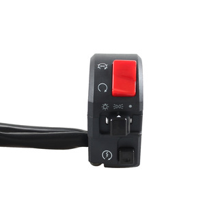 Motorcycle Handlebar <b>Switch</b> 12V 22mm Universal <b>Lighting</b> Control Compact Plastic Retrofit Upgrade Part MP-1065-BK - Product Image 1