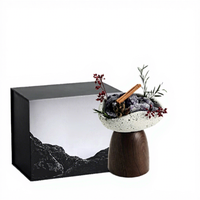 Ensemble cadeau d'aromathérapie à l'huile essentielle de cire de soja de qualité hôtelière, écran LED, biodégradable, non toxique, fait main, Noël