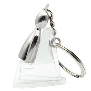 Groothandel Custom Festival Geschenken Metalen Ontwerp Grappige Sleutelhanger Zinklegering Beschermer 3d Engel Sleutelhanger Kan Laser Gegraveerd Logo - Product Image 4