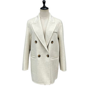 New Coming Wholesale High Quality 100% Wool Woman Coat Cashmere <strong>Blazer</strong> - Product Image 1