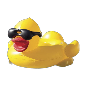 Inflatable lớn màu Vàng vịt hồ bơi nổi bơi vòng hồ bơi bên phòng chờ bè trang trí đồ chơi cho người lớn trẻ em - Product Image 1