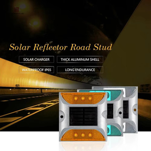 Bicolor Square High Brightness Ip68 Flashing or Always-on Traffic Marker Light Reflective Aluminum Led Cat Eye Solar <strong>Road</strong> <strong>Stud</strong> - Product Image 3
