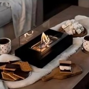<span class=keywords><strong>Chimenea</strong></span> de etanol para exteriores de acero inoxidable, fogata sin humo, <span class=keywords><strong>mesa</strong></span> de fuego alimentada con alcohol - Product Image 3