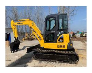Venta directa de fábrica de alta calidad usada Komatsu PC55MR Mini pequeña excavadora de 5,5 toneladas con certificado CE/EPA - Product Image 1