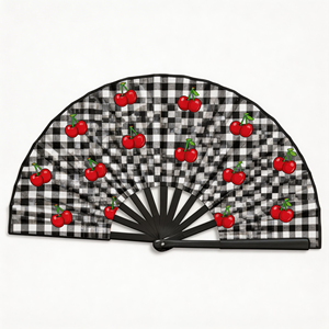 Abanicos de papel grandes personalizados, plegables, de bambú, para bodas, estilo chino, económicos - Product Image 3