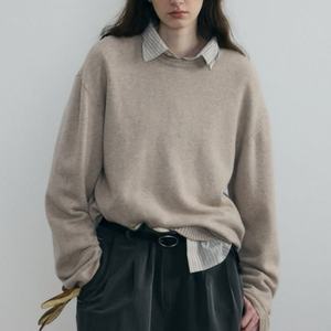 Nouveau design, pull tricoté d'hiver de haute qualité, pull vintage à manches longues en laine, col rond, style Old Money - Product Image 1