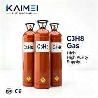 Gas Propano Inflamable UN1978 Clase 2.1 C3H8 en Cilindros de Acero Especializados con COA y SDS Completos