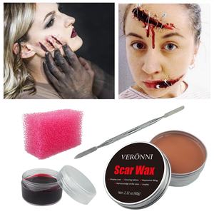 VERONNI Accessoires de peinture corporelle <span class=keywords><strong>Halloween</strong></span> Film Télévision <span class=keywords><strong>Maquillage</strong></span> Set de cire pour modeler la peau Couteau Cicatrices <span class=keywords><strong>Bouche</strong></span> Plasma Cire Sourcils - Product Image 5