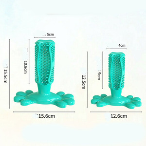 Suministros para mascotas al por mayor, cepillos dentales resistentes a mordidas para perros, cepillos de dientes de juguete con succión TPR Teddy para perros - Product Image 5