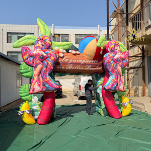 Inflables para Entrada <span class=keywords><strong>de</strong></span> Espectáculos <span class=keywords><strong>Disco</strong></span>, Arco Inflable <span class=keywords><strong>de</strong></span> Fénix <span class=keywords><strong>de</strong></span> Colores Tropicales para Exhibición en Eventos <span class=keywords><strong>de</strong></span> <span class=keywords><strong>Verano</strong></span> - Product Image 1