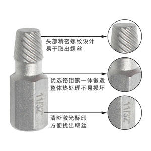 Factory Direct Imperial Screw <b>Extractor</b> Tool Set Wholesale <b>Bolt</b> Screw Remover with Damaged Stripped Screw Removal Features - Product Image 1