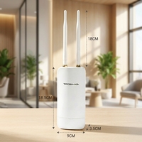Punto de Acceso Exterior de Doble Banda de Alta Velocidad de 1200 Mbps Características 360 °   Señal amplia, capacidad para 128 usuarios y PoE de 48V para una Internet estable