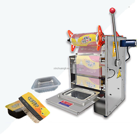Machine d'emballage semi-automatique de table pour sceller les barquettes alimentaires, les canettes et le film en acier inoxydable (2025)