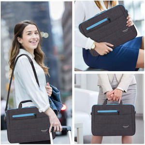 Sac à main d'affaires pour homme de grande capacité personnalisé, imperméable, en Oxford et en toile, avec bandoulière pour ordinateur portable, pour le bureau et les voyages - Product Image 2