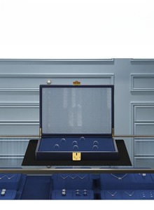 Caja de joyería personalizada de alta gama, de cuero PU, para pendientes, pulseras, collares y anillos, caja de almacenamiento y exhibición de joyas. - Product Image 6