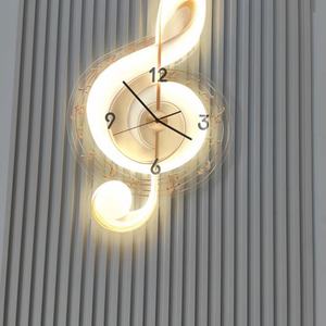 Vente directe d'usine, art décoratif paysager, impression UV, décoration intérieure, horloge en acrylique et fer, peinture murale, lumières LED - Product Image 2