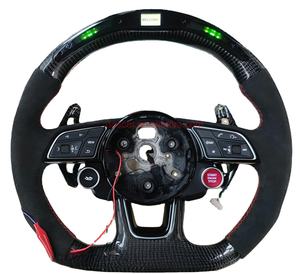 Volant d'affichage LED en fibre de carbone pour <span class=keywords><strong>Audi</strong></span> A4 A5 S4 S3 S5 RS4 RS5 B9 2017 2018 2019 2020 2021 2022 <span class=keywords><strong>2023</strong></span> - Product Image 1