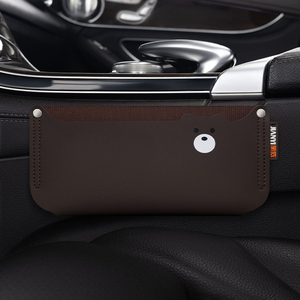 Organisateur de siège de voiture en cuir motif ours de dessin animé, sac de rangement multi-poches, poche latérale, durable, ajustement universel, pour BMW Toyota Honda - Product Image 6