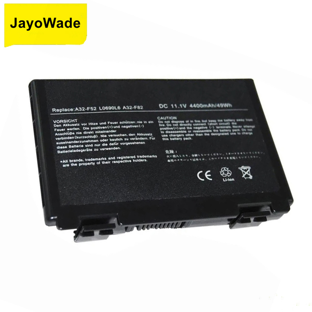 11.1V 4400mAh A32-F82 Laptop Battery for ASUS A32-F52 F52 K40A K50IJ K50 K51 K50AB K40IN K50ID K50IJ K40K50IN K60 K61 K70 K70AB