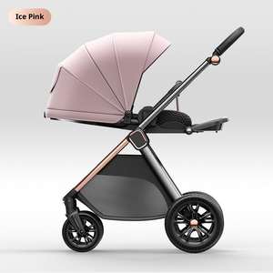 High Quality One-click Folding Lightweight And High Viewing Angle Newborn Stroller Can Sit Lie - Product Image 1
