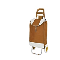 PLD009 Chariot de courses pliable pour légumes avec capacité de 50 kg et tube en acier