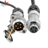 Connecteur de remorque Din à un canal 5 broches pour voiture Suzy câble vidéo à ressort hélicoïdal 4PIN 2 supports PVC moniteur remorque de camion
