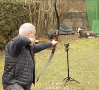 Arc à poulies PMZ Archery de 60 pouces, réglable de 20 à 60 lb, léger et portable, idéal pour la chasse et le tir sur cible
