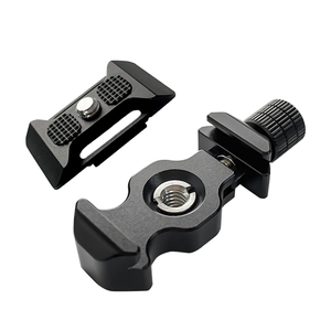 Diskon besar tipe tulang ikan <span class=keywords><strong>Mini</strong></span> pelat pelepas cepat dengan adaptor sekrup 3/8 "-1/4" untuk kepala Tripod/tongkat Selfie/tongkat ekstensi - Product Image 1