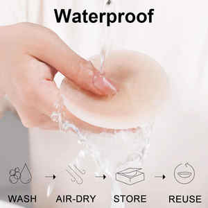 Invisible Reusable Adhesive Matte Silicone <strong>Bra</strong> Pads Women's Sexy Flower Style Nipple Cover Pasties Breast Accessories - Product Image 3