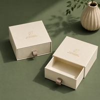 Boîte cosmétique rigide personnalisée avec tiroir, boîte cadeau en papier recyclable avec insert en velours personnalisé pour l'emballage de parfums