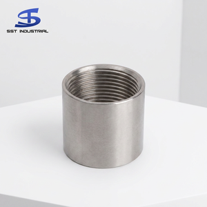 อุปกรณ์เชื่อมต่อท่อสแตนเลส3 8 4 Ss304 316 NPT bspt CNC - Product Image 1