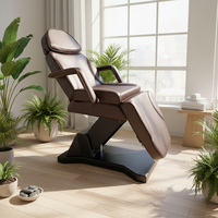 Fauteuil de soin esthétique électrique Xinchao de luxe à 3 moteurs, réglable en hauteur, inclinable et chauffant pour cliniques médicales et spas de beauté