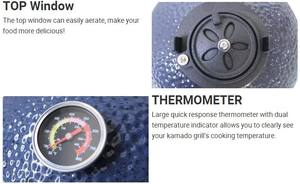 Hot AUPLEX Kamado Big <span class=keywords><strong>Joe</strong></span> Petites grilles de barbecue en céramique de 14 pouces - Product Image 4