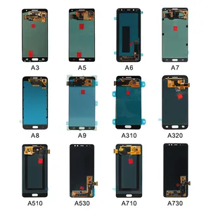 100% Asli Ponsel Lcd Display Layar Pengganti untuk Samsung Galaxy A3 A5 A6 A7 A8 A9 2015 2016 2017 2018