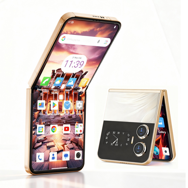 2026 New X6 Foldable Phone Android 15 6GB RAM 128GB ROM AMOLED FHD+ Screen 6.9 Inch Touch Panel Smartphone Android Phone