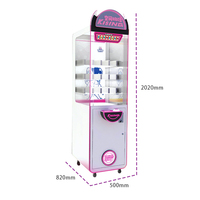 Machine à Boîtes Mystères Kising Macaron 3 Couleurs, Distributeur de Jouets Transparent à Monnayeur pour Magasins de Jouets Tendance